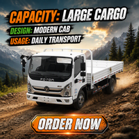 Nouveau camion léger FOTON 4*2 à transmission manuelle de 5 tonnes, expédition express haute efficacité, bon prix