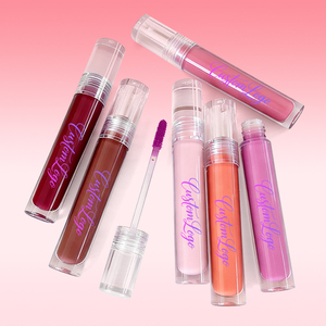 <strong>Bulk</strong> Cosmetics Makeup Lip Gloss Vendors Private Label Nude Clear Glossy <strong>Vegan</strong> Lipgloss - Product Image 1