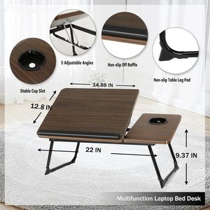 <span class=keywords><strong>Bureau</strong></span> portable pour le travail au lit - réglable multi-angles avec bandes antidérapantes - Product Image 6