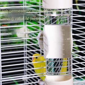 Alimentador automático de agua <span class=keywords><strong>para</strong></span> pájaros <span class=keywords><strong>grandes</strong></span> de 200ml, patrón de piel de tigre sólido, bebedero ecológico <span class=keywords><strong>para</strong></span> <span class=keywords><strong>loros</strong></span> Xuan Feng con hervidor de fuego - Product Image 3