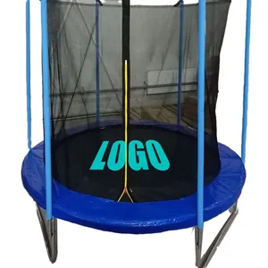 Su misura 8ft/10ft/12ft rotondo solido trampolino esterno forte trampolino con la rete di recinzione scala antiscivolo