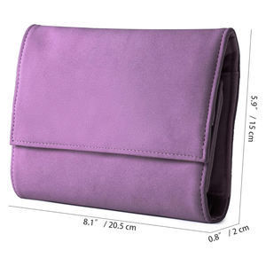 Estuche de Joyería de Terciopelo de Lujo, Ligero y Grande, Personalizado, Premium, Bolsa de Viaje Enrollable Portátil para Collares, para Mujer - Product Image 2