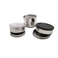 Haute qualité 100ml fer blanc métal anneau tirer vide thon poisson boîtes Logo personnalisé pour nourriture peinture bonbons Snack pain