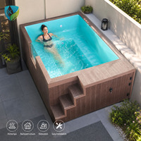 Piscine préfabriquée en fibre de verre, grande piscine en conteneur pour projet de complexe hôtelier extérieur, piscine de plongée hors sol
