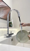 Robinet de cuisine multifonctionnel en acier inoxydable SS304, mitigeur européen chaud/froid pour évier de cuisine, idéal pour hôtels et appartements