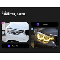 Ensemble de projecteurs LED DRL bicolores de style cuillère de haute qualité, compatibles avec les phares de la Série 4 F32 Coupé 2013 à 2020, mise à niveau