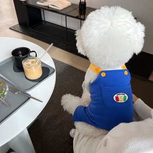 Celana Overall Anjing Peliharaan Musim Semi Musim Panas 2026, Pakaian Anjing Kecil yang Lucu dan Laris - Product Image 5