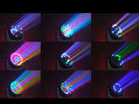Projecteur de scène B-eye K25 à mélange de couleurs, zoom Bee Eye, contrôle DMX, tête mobile pour fêtes, mariages, DJ, théâtre, événements, discothèques, bars