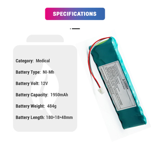Ni-Mh 12V 1950Mah SB-901D X071 Vervangende Batterij Voor <span class=keywords><strong>Nihon</strong></span> <span class=keywords><strong>Kohden</strong></span> <span class=keywords><strong>ECG</strong></span>-<span class=keywords><strong>9620</strong></span> <span class=keywords><strong>ECG</strong></span>-6951D <span class=keywords><strong>ECG</strong></span>-9620L <span class=keywords><strong>ECG</strong></span>-9620P Medische <span class=keywords><strong>Ecg</strong></span> - Product Image 2