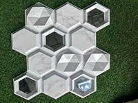 Panneau de plafond en PVC, panneau mural, papier peint imperméable, papier peint Moon imperméable, écologique, moderne, multicolore, 3D