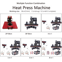 Machine de presse automatique 3d 15 en 1, vente en gros, presse thermique par sublimation, t-shirt, tasse, vente en gros,