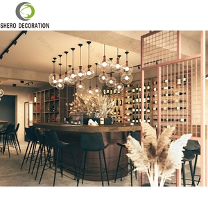 Gabinete de vino de madera maciza, muebles de exhibición, escaparate de exhibición de licor duradero para decoración de tienda de licor - Product Image 3