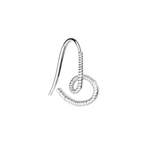 Orecchini alla Moda in Lega Nera e Oro, Gioielli Unisex di Tendenza, Design Elegante a Spirale Curva per Uso Quotidiano - Product Image 1