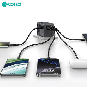 COTECi Ganユニバーサルインターナショナルパワーコンバータミニコンパクト充電器ソケットEU英国米国AU 70W PDトラベルアダプタープラグ - Product Image 2
