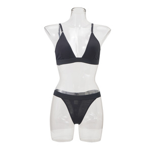 Lencería Sexy de Verano, Bikini sin Costuras de Cintura Baja, Top y Bragas para Mujer, Ropa Deportiva Suave, Conjunto de Sujetador y Bragas para Fitness - Product Image 5