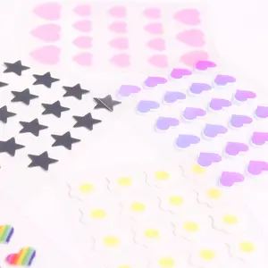 Oem Custom Shape Micropoint Star Face Shaped Holographic Ance Blemish Spot Pimple Patches Flower Stickers