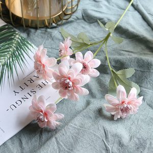 6 Cabezas <span class=keywords><strong>de</strong></span> Dalias Artificiales para Boda, Centro <span class=keywords><strong>de</strong></span> Mesa, Decoraciones <span class=keywords><strong>de</strong></span> Mesa, Mezcla Otoñal, Dalia Roja - Product Image 4