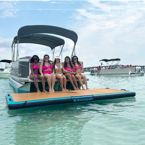 Venta de Fábrica, Bote Pontón de Aluminio Personalizado de 22 pies (6.7 m), Cómodo Salón Solar, Motor Fuera de Borda de 90 hp <span class=keywords><strong>para</strong></span> Pesca y Turismo - Product Image 5