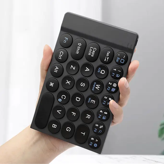 Беспроводная складная мини-клавиатура BT для ipad, планшета, мобильного телефона, с сумкой для хранения, подставкой, Дунгуань, клавиатура