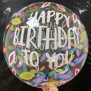 Ballons gobo imprimés pour cérémonie, transparent, avec impression personnalisée, pour décoration de fête d'anniversaire ou de mariage