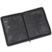 Album photo et classeur de cartes de baseball de luxe portable avec logo personnalisé, en cuir PU, fermeture éclair, pour cartes à collectionner, avec protège-cartes amovibles