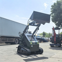 Vendita Diretta Fabbrica - Minipala Cingolata Diesel Kubota Euro 5 EPA da 400 kg con Trituratore Forestale e Rasaerba, Sistema Completamente Idraulico