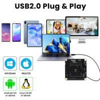 0.0001Lux USB Industrial Cámara de poca luz H.264 Full HD 1080P 30FPS Mini USB 2,0 PC Webcam para cajero automático, garaje, Raspberry Pi