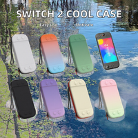 Untuk Nintendo Switch 2 konsol belakang transparan desain ergonomis dengan pelindung layar TPU cangkang Dockable