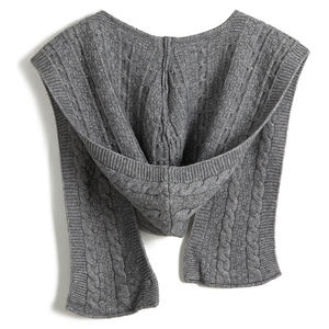 Date Tricot Pull Pull En Tricot Acrylique Châle Hiver En Gros Épais Mode À Capuche Super Ponchos - Product Image 5