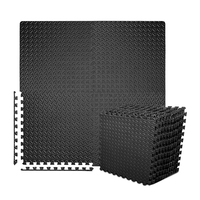 High Density Gym Fitness Puzzle Übungs matte Gepolsterter Trainings boden EVA-Schaum fliesen mit Rand