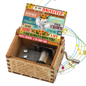 93 Designs Famille Cadeau Boxe Musique Manivelle Bois Gravé Au Laser Boîte À Musique Personnalisée à Maman Papa Sœur Amant - Product Image 2