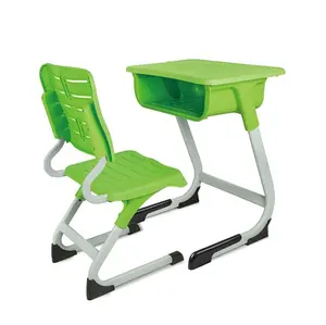 2023 학교 가구 학생 조합 교실을위한 플라스틱 나무 책상 의자