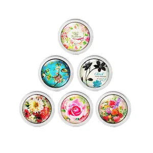 33mm Beautiful Flower Glass Coin Holder Locket Pendant Custom Personalized Coin Disc