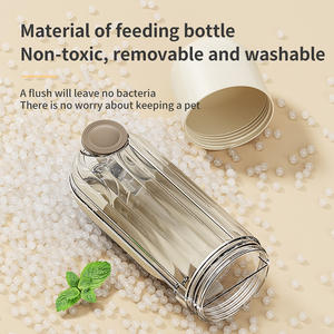 ขวดน้ำสำหรับสัตว์เลี้ยงอเนกประสงค์พร้อมดีไซน์พกพาป้องกันการรั่วซึมสำหรับแมวและสุนัขเดินเล่นกลางแจ้ง - Product Image 6