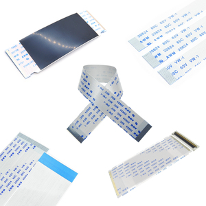 Ensamblaje de cable Ffc plano opuesto flexible de 16 Pines de paso de 1mm personalizado <span class=keywords><strong>para</strong></span> computadora - Product Image 1