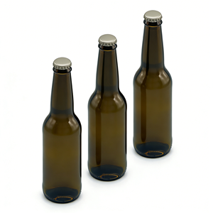 <span class=keywords><strong>Bottiglie</strong></span> di <span class=keywords><strong>vetro</strong></span> di birra vuote personalizzate da 330ml 500ml 750 <span class=keywords><strong>ml</strong></span> ambra trasparente marrone verde blu con tappo a corona - Product Image 3