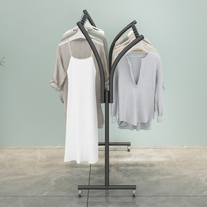 Porte-<span class=keywords><strong>vêtements</strong></span> double rangée simple style Island, avec <span class=keywords><strong>étagère</strong></span> centrale et double barre, <span class=keywords><strong>pour</strong></span> salon et magasin de <span class=keywords><strong>vêtements</strong></span> - Product Image 4