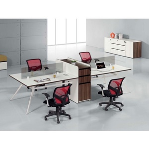 Postes de travail modulaires Haworth blancs économiques pour bureaux - Product Image 1