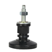 Patins anti-vibrations robustes, base de nivellement en fonte réglable en hauteur pour machine-outil