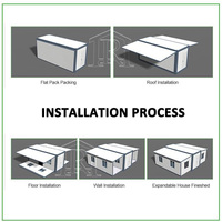 Maisons préfabriquées de 40 pieds, portables, pliables, extensibles, conteneur, petite maison mobile, 3 chambres, cabane de luxe à vendre