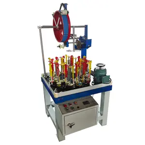 Excellent Quality 24 Spindles Braided Rope Making Machine, High Speed Elastic Braiding Machine