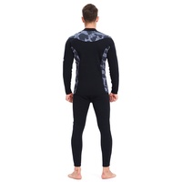 Combinaison de plongée en néoprène lisse à logo personnalisé en 2 pièces pour hommes, imperméable, écologique, haute élasticité, pour la pêche sous-marine