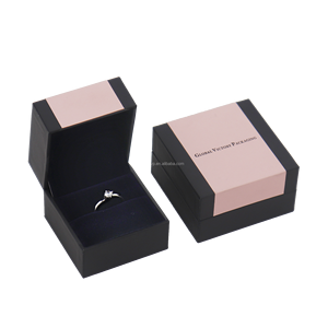 <span class=keywords><strong>GVP</strong></span> Boîte à bijoux en papier rose de couleur assortie populaire Boîte cadeau de bijoux noire personnalisée Paquet de boîte de bague boucles d'oreilles collier de luxe - Product Image 5