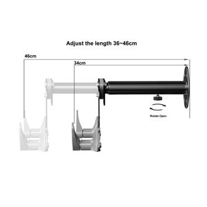 Support de vélo <span class=keywords><strong>vertical</strong></span> à montage <span class=keywords><strong>mural</strong></span> robuste Support de vélo Crochet de rangement - Product Image 5