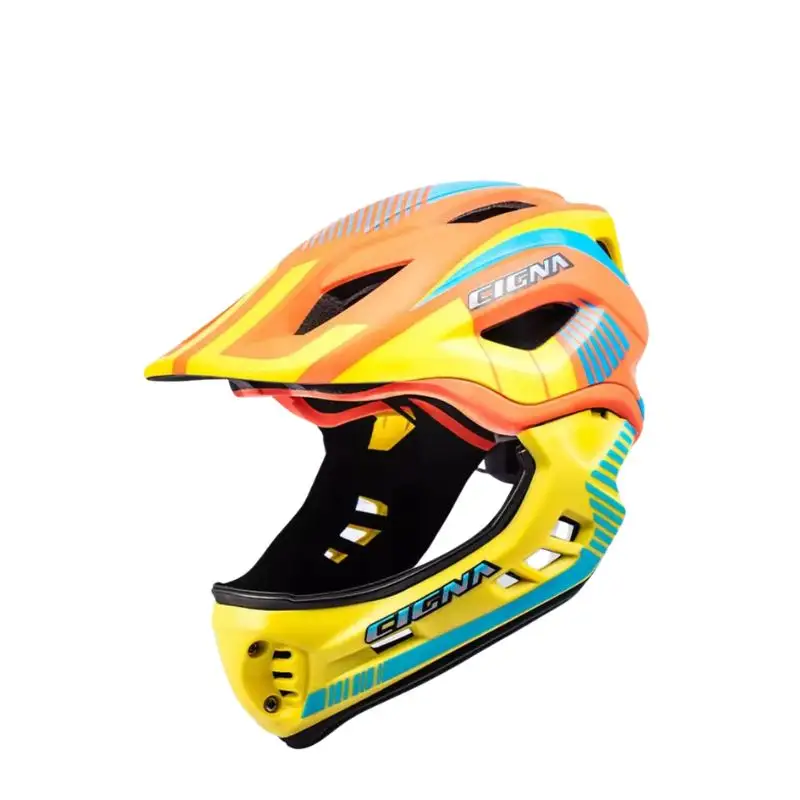 OEM kundenspezifischer Vollgesicht-Helm für Jugendliche und Kinder für Geländefahren Reiten Skateboarden Mountainbiking