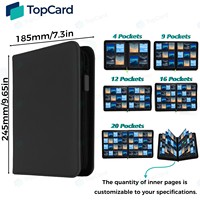 Classeur de cartes à collectionner à 4 pochettes avec fermeture éclair, pages fixes, album anti-poussière pour cartes TCG, sportives et de jeu