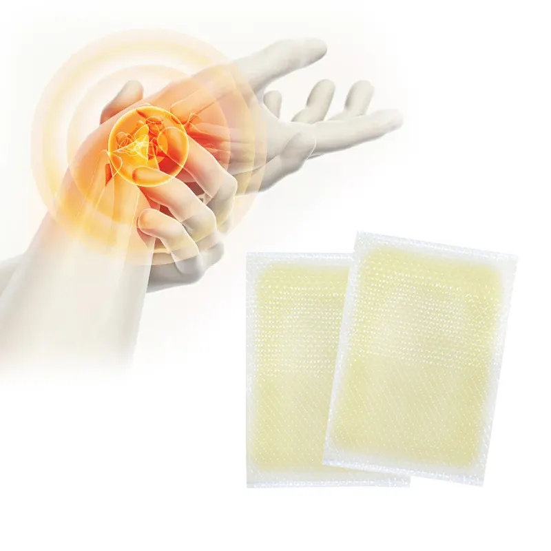 Patchs antidouleur en gel d'usine OEM échantillon gratuit de plâtre pour le soulagement de la douleur contre le rhumatisme au capsicum chaud