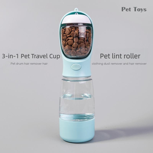 Nuova Bottiglia d'Acqua Portatile 3in1 per Animali Domestici con Contenitore per Cibo e Sacchetto per Rifiuti - Product Image 2