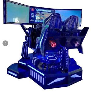 Simulateur de course automobile VR 9D à trois écrans, machine de tir, 2 joueurs, arcade, centres commerciaux, centres de jeux - 72 jeux inclus - Product Image 2