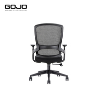 Chaise de bureau pivotante de direction moderne en nylon à mailles rafraîchissantes confortables noires élégantes en vente de gros pour le personnel et les tâches de conférence